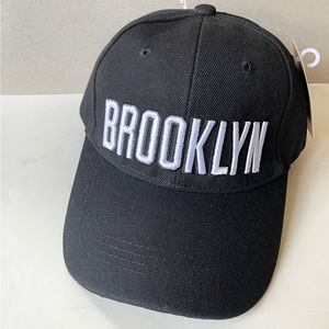 NWT Brooklyn NYC baseball cap new with tags adjustable strap. Black unisex